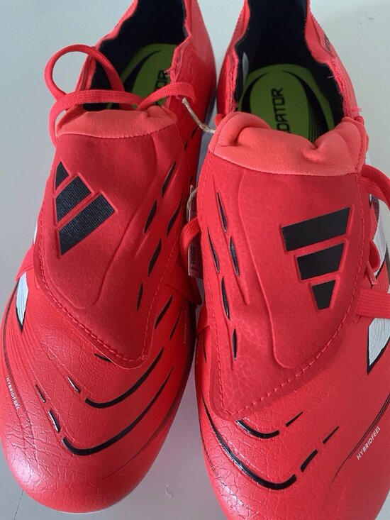 adidas Predator League FoldOver Tongue Firm Ground Lucid Red Soccer Cleats Men 9 main image 5